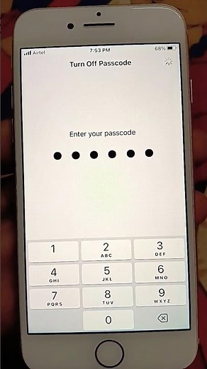 Turn off Passcode on iphone