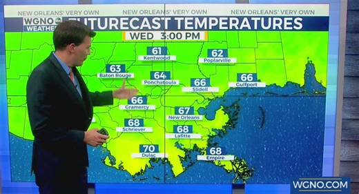 Much nicer weather on the way