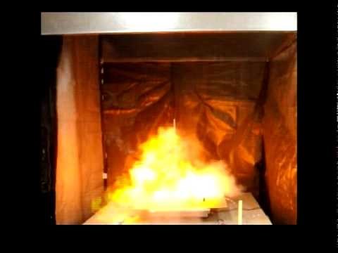 Corn Starch Dust Cloud Flame - Fire Protection Engineering (FPE) teaching tool