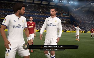 PS4 FIFA 17 DEMO 传奇难度 C罗梅开二度 皇马VS曼联