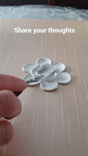 DIY Textured Flower Painting Tutorial