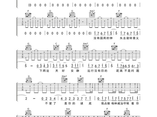 《爱你没差》吉他谱，需要完整谱子4️⃣信我哦