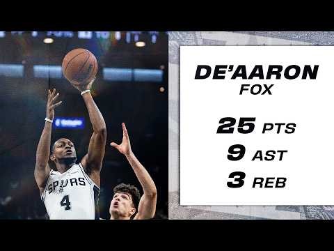 De’Aaron Fox Lights Up for 25 PTS vs Boston!