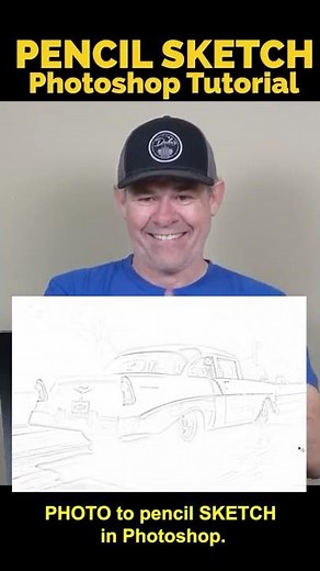 photo to Pencil sketch in ⁨‪@Photoshop‬ #photoshop #summeronshorts #communityxadobe #tutorial