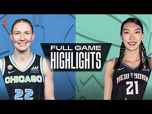 Chicago Sky vs. New York Liberty | FULL GAME HIGHLIGHTS | August 29, 2026