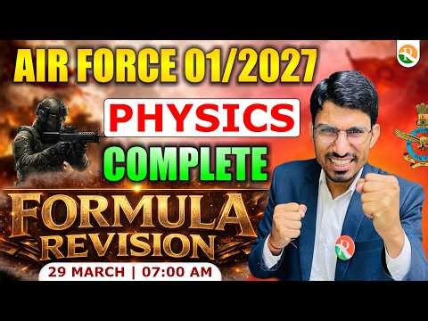 Physics Formula Revision-1 | Physics Complete Formula for Airforce / Airforce Physics Formulas