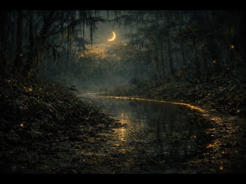 Dark Swamp Blues Radio Vol. 4 — Fog & Crescent Moon | Slow Hypnotic Night Mix