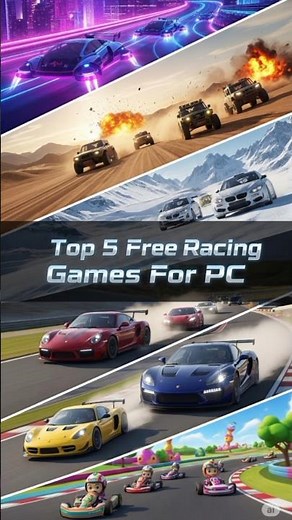Top 5 Free Car Racing Games for PC #racinggames #freepcgames #cargames #lowendpc #top5games