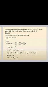 Directional derivative | Mathematics Hub