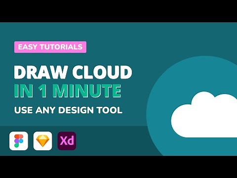 How to Draw Cloud icon in less than 1 minute | Tutorial with Figma