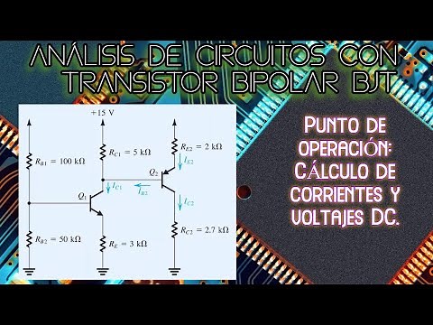 BJT Transistor: Operating point, current and voltage calculation of cascade transistors.