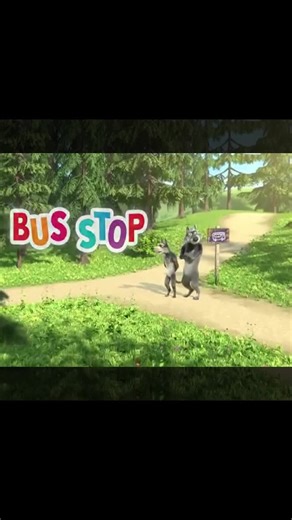 Bus stop #cartoon #animation #mashaandbear #mashaandthebear #mashaandthebear_official #marshaandthebear #masha
