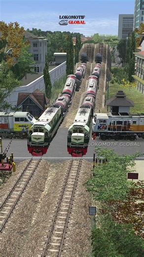 Kereta Api Minyak Panjang Turun Rel Bergelombang #keretaapi #railtrack #railway #trending #short