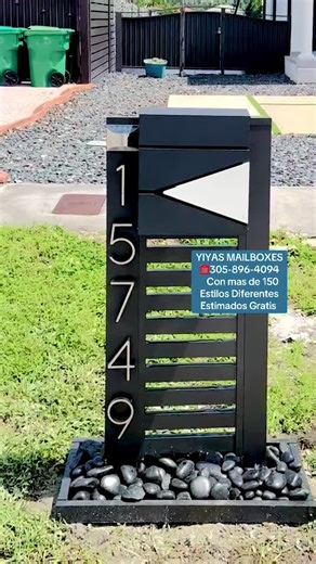 @mailboxestogo 📲786-266-6710 Modern Mailboxes Not only do we have excellent prices and quality materials but our detailed craftsmanship sets us apart from others. Our modern mailboxes are made of 100% Aluminum. We have over 150 different designs! to choose from. No obligation free estimates 📲786-266-6710. We also speak spanish #homedecor #modernmailbox #luxurycurbappeal #305 #miami