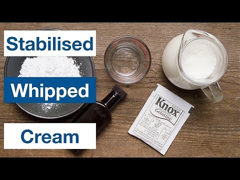 🔵 Stabilised Whipped Cream Homemade Cool Whip Recipe