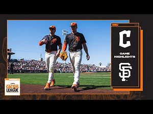 Late Home Run Completes Comeback Win vs. Guardians | San Francisco Giants Spring Training Highlights