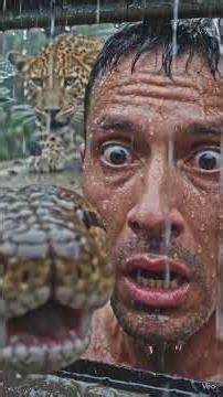 "Trapped in Jungle With Python on Roof & 2 Leopards Hunting Him!"