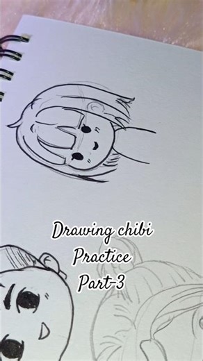 ✨ Happy chibi/baby Face Sketch Tutorial 💕 | Kawaii Expression Series | Part-3