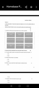 Question 41 Given descriptions of various home based care sit... | Filo