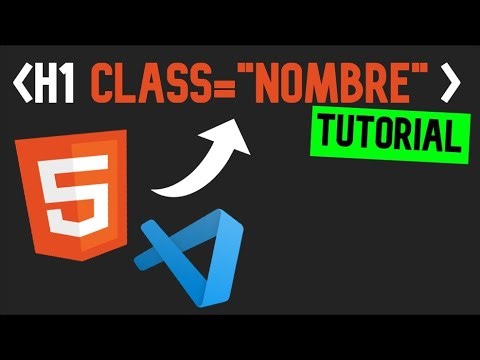 🧡como Usar CLASS en HTML - Visual Studio Code