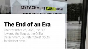 The end of an era for the Orillia OPP. Flags were recently lowered for the last time at the old Orillia and Barrie OPP Detachments. We are now settling in and the flags have been proudly raised at our new joint Detachment, located at 1 University Avenue in Orillia. Call the Orillia OPP at 1-888-310-1122. #OrilliaOPP | Ontario Provincial Police - Central Region