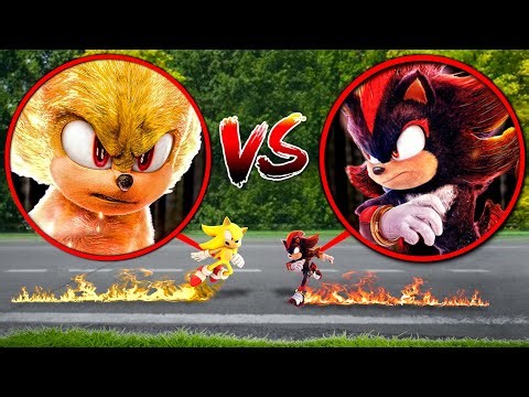 SUPER SONIC FIGHTS SHADOW IN REAL LIFE!!