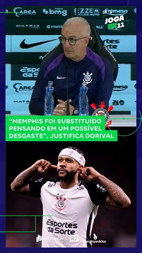 Portal R7 on Instagram: "Dorival Júnior acertou ao poupar Memphis Depay no fim do jogo de ida da final da Copa do Brasil? 🦅 ➡️ Assista ao #JogaNas11 em R7.com, em RecordPlus.com e nas redes sociais. #PortalR7 #R7"