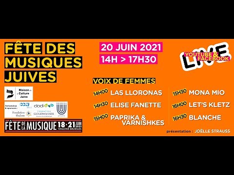 Fête des Musiques Juives 2021 à la Synagogue de Anderlecht/Bruxelles