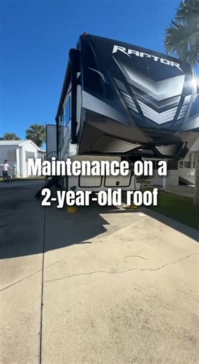 This RV roof was replaced just 2 years ago and is still in great condition — the customer simply wanted extra silicone for long-term protection. We washed, prepped, taped every detail, and applied a fiber-reinforced, UV-resistant silicone coating. Now every edge is sealed, strengthened, and protected for years ahead. #rvroofrepair #rvroof #rvmaintenance #rvservice #roofrepair #rvlife #roofcoating #siliconecoating #beforeafter #rvcommunity #rvcamping #motorhome #roofingcontractor #usa | RV Roof W