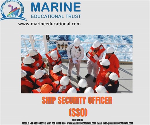 Marine EducationalTrust on Instagram: "SHIP SECURITY OFFICER (SSO) The Ship Security Officer (SSO) is responsible for maintaining and implementing the Ship Security Plan (SSP) in accordance with the ISPS Code. The SSO ensures the vessel is protected against security threats, including piracy, stowaways, sabotage, and unauthorized access, while maintaining a high level of security awareness among the crew. Key Responsibilities: Implementing and maintaining the Ship Security Plan Conducting securi