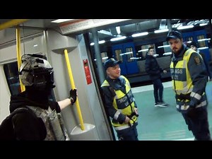 Wearing Spec Ops gear in the Metro (Sweden) w/ subtitles
