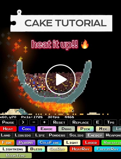 Ultimate Cake Baking Guide in Sandboxels