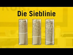 Betonlabor - Sieblinie - Zusammensetzung Korngemisches mit bestimmter Sieblinie aus Korngruppen.