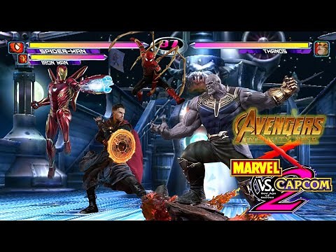 Thanos Fight on Titan w/ Marvel vs Capcom Sound Effects pt.2