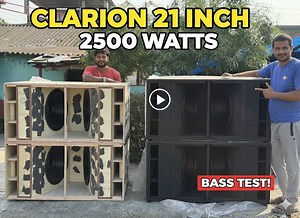 79K views · 1.7K reactions | Clarion 21 Inch 2500W Speaker Bass Test  Sound Check Extreme Deep Bass | Kishor KSC | Facebook