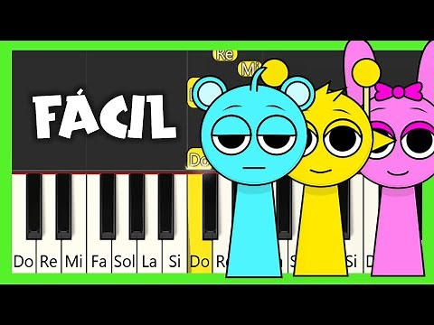 INCREDIBOX - SPRUNKI - TUTORIAL DE PIANO FÁCIL