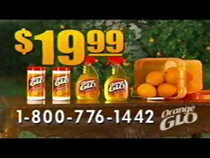 Retro Orange Glo Wood Cleaner And Polish Commercial 2003 Billy Mays Yard Sale
