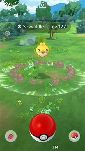 i catch the sewaddle in Pokemon go #gaming videos #music