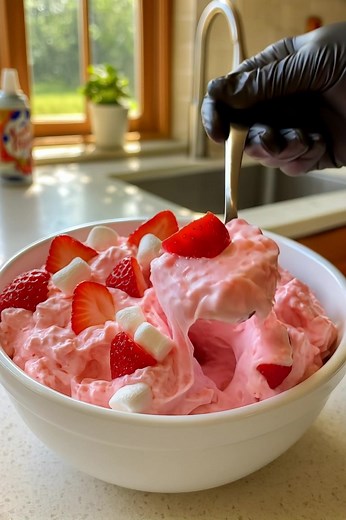 Strawberry Fluff Salad This sweet and creamy salad from deesviral is a dreamy mix of strawberries, whipped topping, and marshmallows — a perfect no-bake treat for potlucks, BBQs, or just a fun dessert night! Ingredients: • 1 box (3.4 oz) instant vanilla pudding mix • 1 cup cold milk • 1 container (8 oz) whipped topping, thawed • 1 can (20 oz) crushed pineapple, drained • 1 can (15 oz) strawberry pie filling • 2 cups mini marshmallows • 1 cup diced fresh strawberries (optional) | Recipes By Deesv