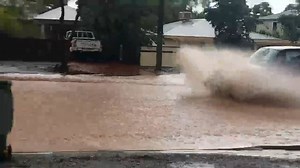 SEVERE WEATHER WARNING This is what it looks like in Kalgoorlie at the moment. A downpour has turned roads into rivers. Thanks to Tilly from Kalgoorlie for sending this in! Parts of the Goldfields, Gascoyne, Eucla and Central Wheatbelt are being urged to take action with severe thunderstorms on the way. | 7NEWS Regional WA