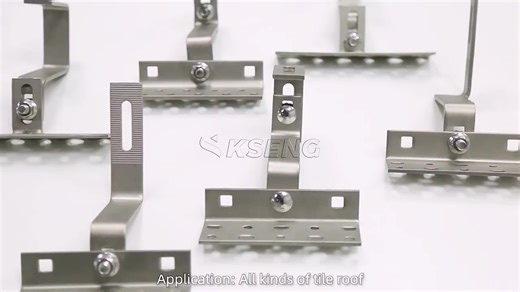 Tile Roof Solar Mounting System Hook Stainless Steel Solar Roof Hook Adjustable Solar Bracket Hook