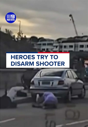 Appeals for witnesses to key moments in the Bondi shooting continue, as new dashcam vision emerges showing two people confronting one of the gunmen, before the attackers began their shooting rampage. #9News