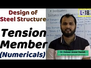 Design of Tension Member Numericals (Part-02) || Design of Steel Structure L-18 || dAd Sir