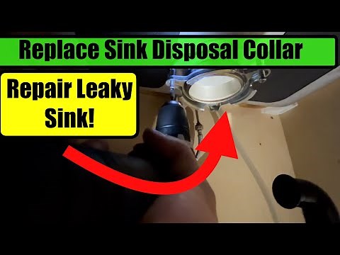 How To Replace Kitchen Sink Flange/Collar. How To Fix Leaking Sink Flange.