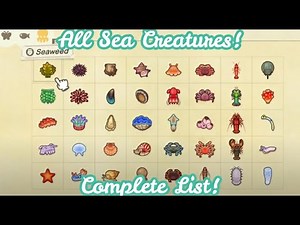 ALL Sea Creatures In Animal Crossing New Horizons Complete List | Northern Hemisphere