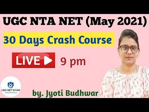 UGC NTA NET (Paper 2) Computer Science I 30 Days Crash Course l UGC NET GYAN Computer Science