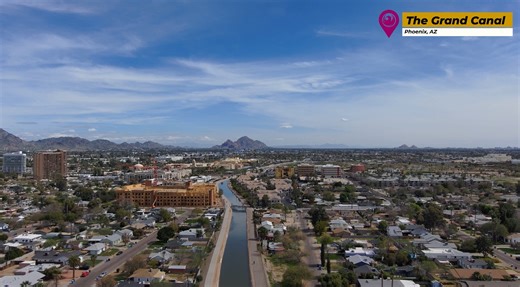 6.6K views · 103 reactions | Hidden in plain sight, the Grand Canal is one of Phoenix's oldest and most important landmarks. Take a look around on this episode of Phoenix from Above. ️☁️ | City of Phoenix, AZ USA | Facebook