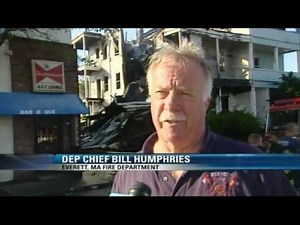 Boston Everett Firefighter Collapse Close Call Video