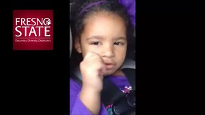 This Future Bulldog already knows our fight song! Too. Cute. | Fresno State