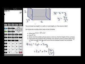 IB MAI HL - 10.07.1 Optimization - Example 2